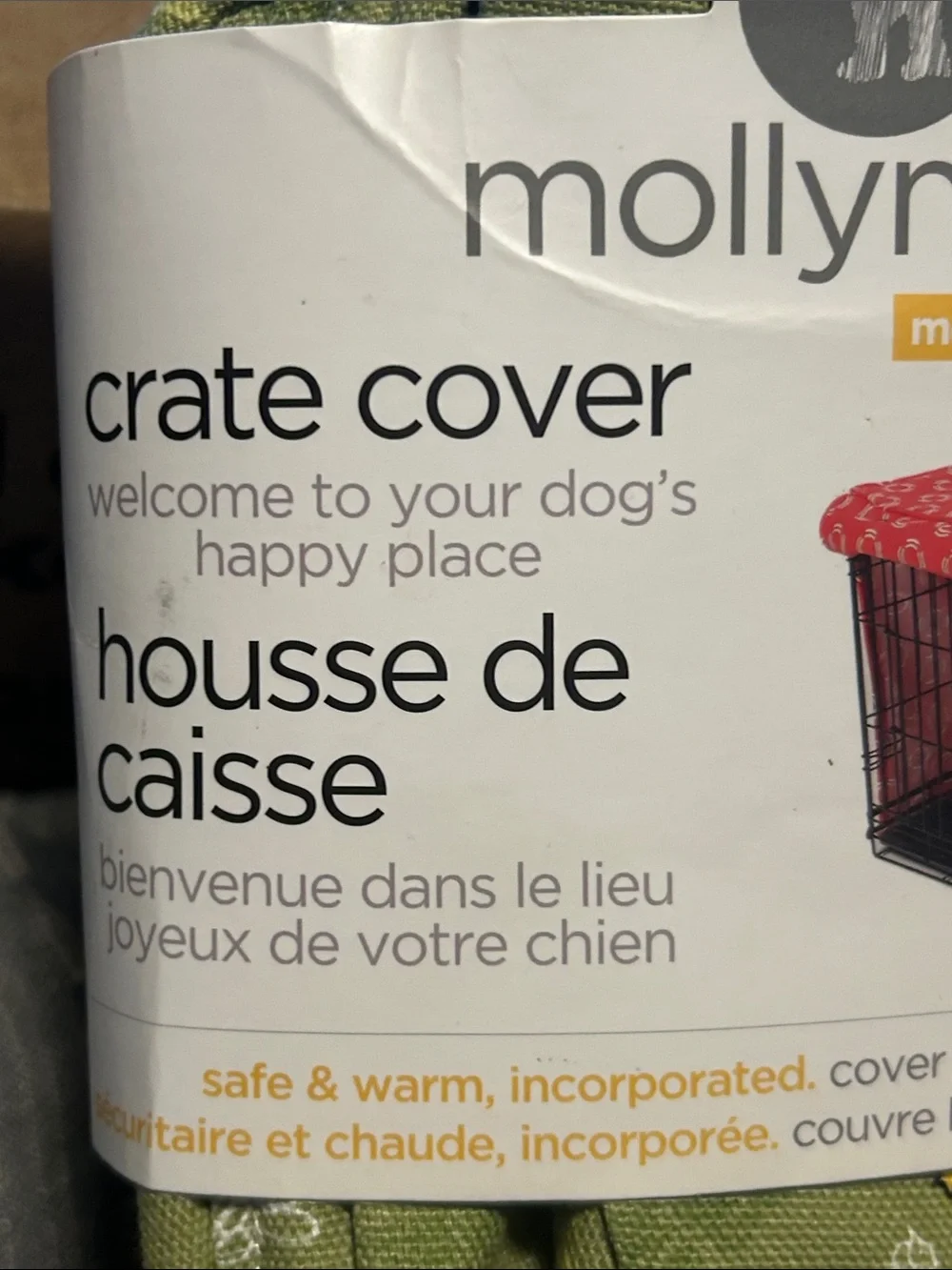 NEW! MollyMutt Christmas Tree Dog Crate Cover - Medium 30 x 21 x 24